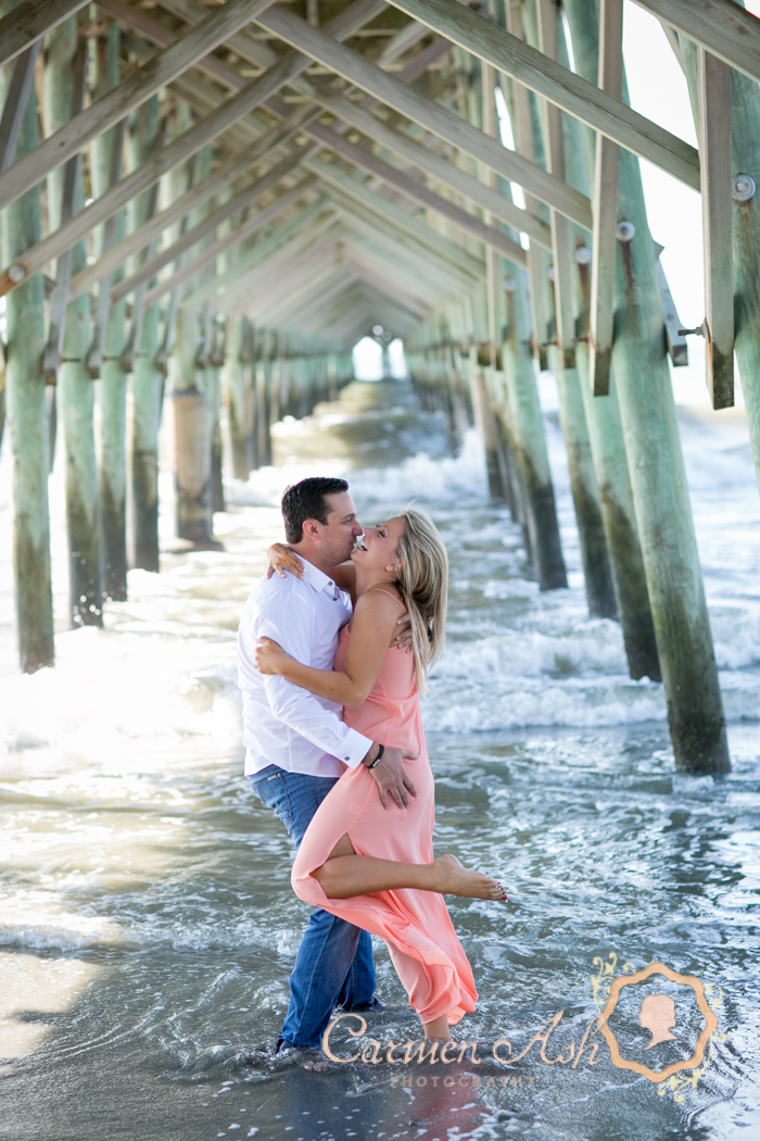 Charleston Engagement Photos|Folly Beach|Carmen Ash Photography