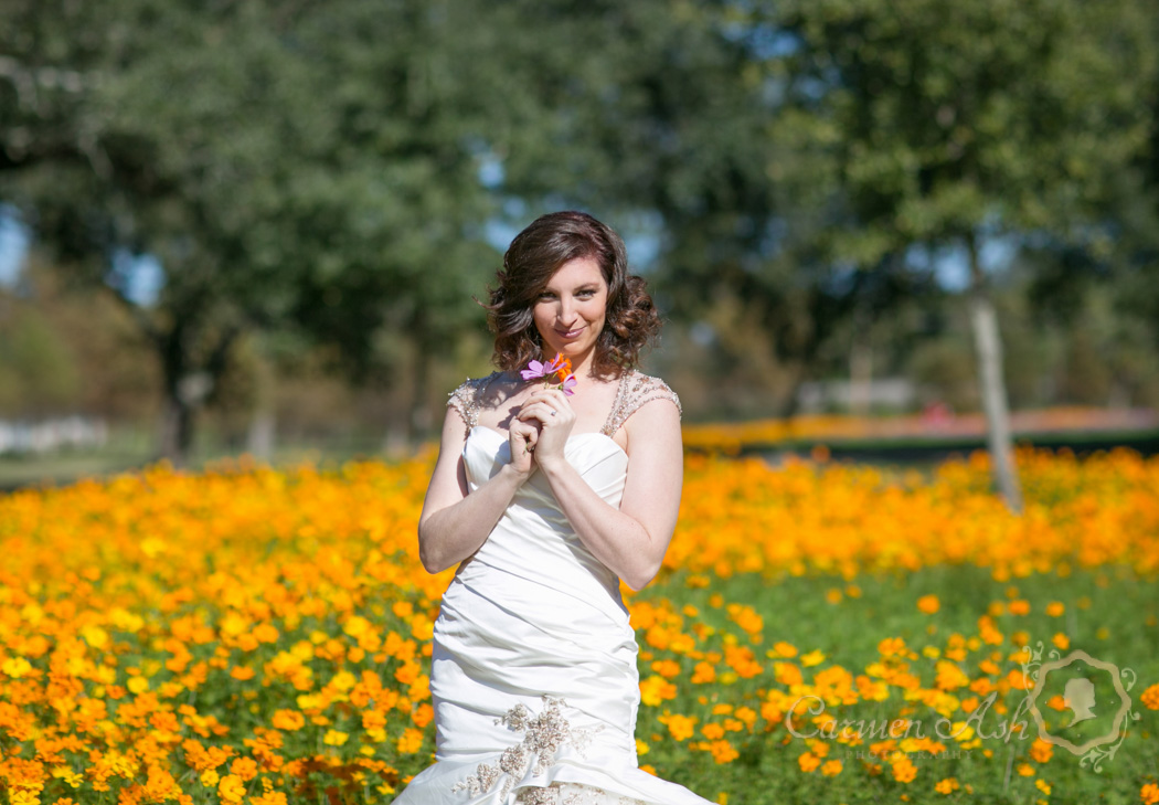 Wild Flowers|Bridal Session|City Park- New Orleans, LA| Carmen Ash Photography